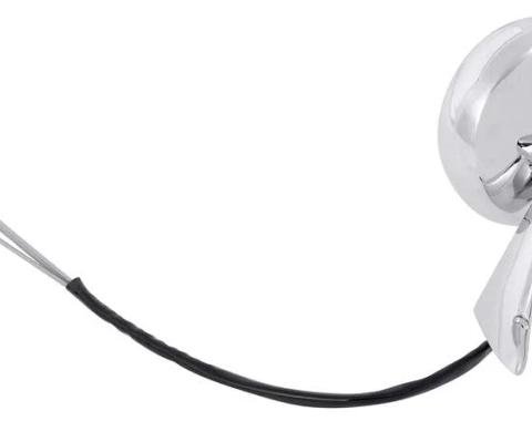 AMD Outside Rear View Mirror, LH Remote, without Bowtie, 67 Camaro Firebird; 67 Chevy II Nova; 67 Chevelle El Camino X570-3067-2LA
