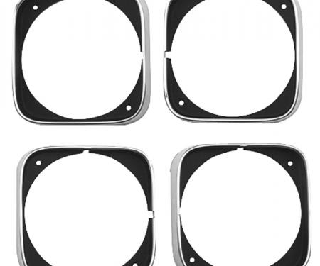 Cutlass/442 Headlight Bezels, Set of 4, 1968