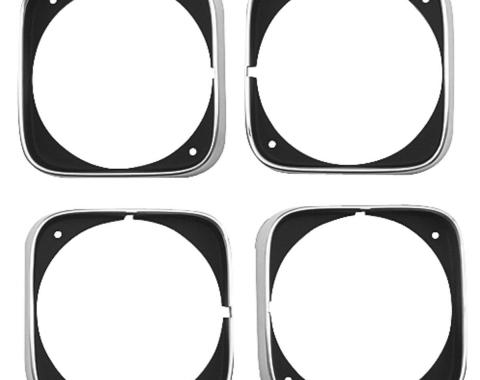 Cutlass/442 Headlight Bezels, Set of 4, 1968