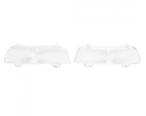 Trim Parts 1960 Chevrolet Full Size Car Clear Parking Light Lens, Pair A2173