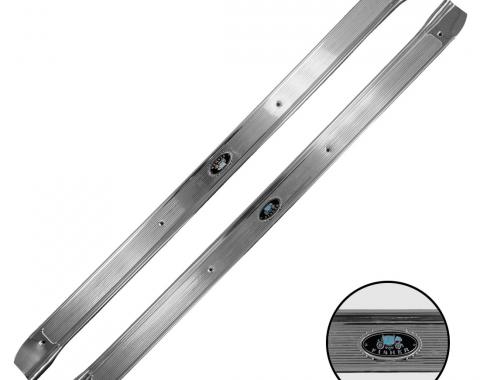 Trim Parts 1968-72 Chevrolet Chevelle 2-Door Sill Plates W/"Body By Fisher" Tag/ Pair 4152