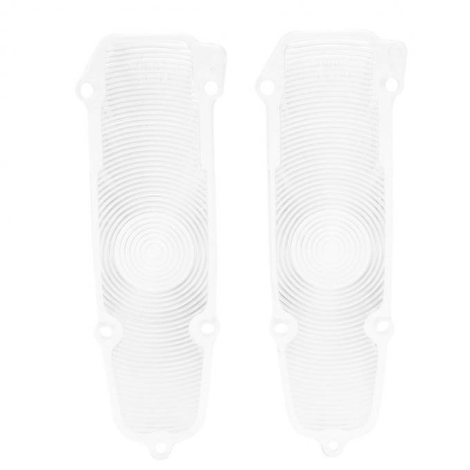 Trim Parts 1959 Chevrolet Full Size Car Clear Parking Light Lens, Pair A2170