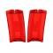 Trim Parts 1965 Chevrolet Chevelle Wagon/El Camino Red Outer Tail Light Lens, Pair A4835