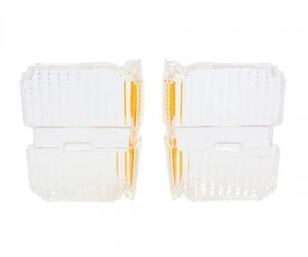 Trim Parts 1971 Chevrolet El Camino/GMC Sprint Clear Parking Light Lens, Pair A4825