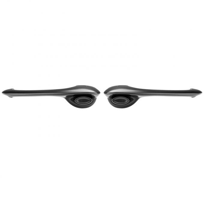 Trim Parts 1968-1969 Chevrolet Chevelle 2/4-Door Front Outside Door Handles-Black, Pair 4780B