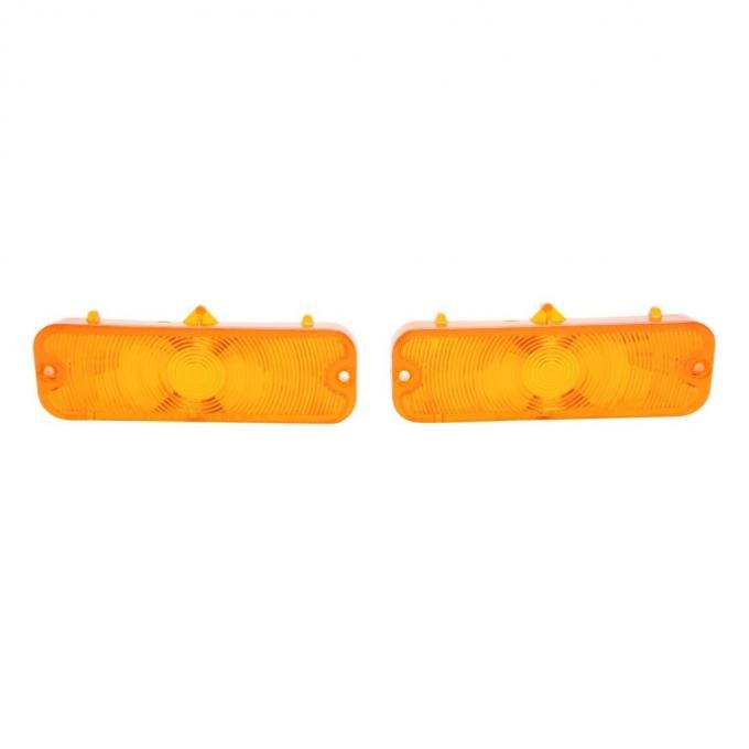 Trim Parts 1964 Chevrolet Chevelle/El Camino Amber Parking Light Lens, Pair A4247