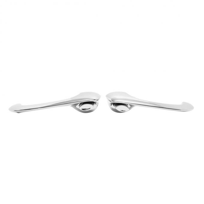 Trim Parts 1966-67 Chevrolet Chevelle Front Outside Door Handle Assemblies, Pair 4155