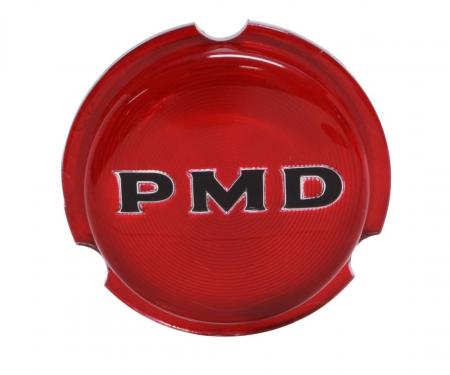 Trim Parts Late 1970-1972 Pontiac GTO Red Rally II Wheel Center Emblem, Each 8190