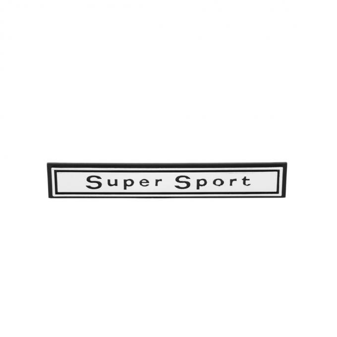 Trim Parts 1966 Chevrolet Chevelle Dash "Super Sport" Bright Chrome Emblem, Each 4303