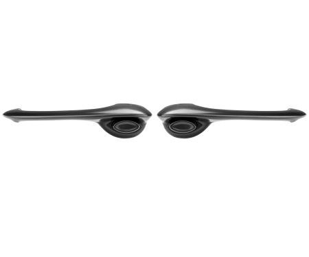 Trim Parts 1968-1969 Chevrolet Chevelle 2/4-Door Front Outside Door Handles-Black, Pair 4780B