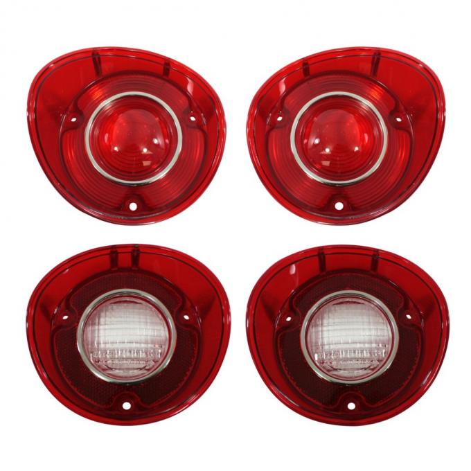 Trim Parts 1972 Chevrolet Chevelle Tail and Backup Light Lens Set, Pair A4406K