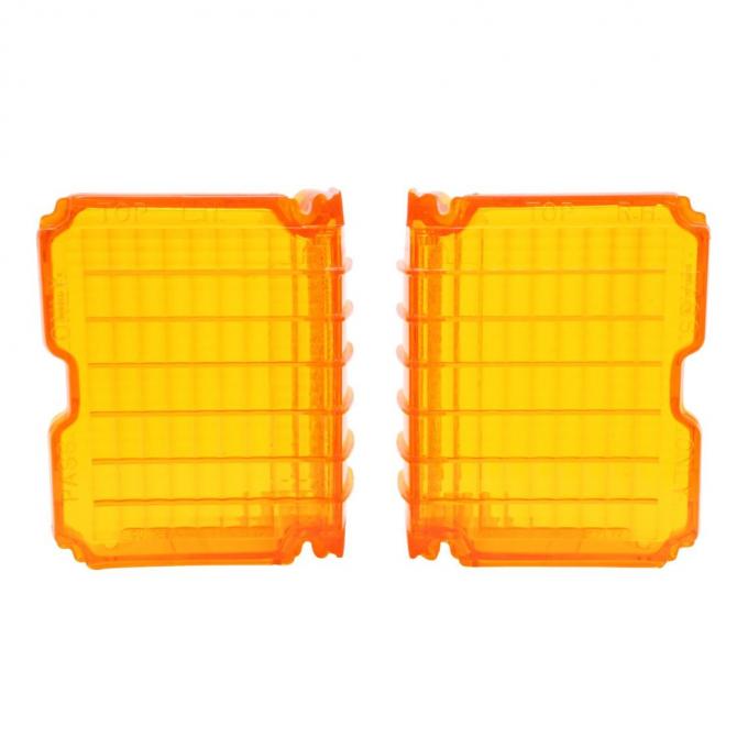 Trim Parts 1972 Chevrolet Chevelle Amber Parking Light Lens, Pair A4300