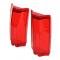 Trim Parts 1965 Chevrolet Chevelle Wagon/El Camino Red Outer Tail Light Lens, Pair A4835