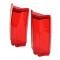 Trim Parts 1965 Chevrolet Chevelle Wagon/El Camino Red Outer Tail Light Lens, Pair A4835