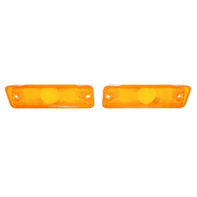 Trim Parts 1966 Chevrolet Chevelle/El Camino Amber Parking Light Lens, Pair A4249