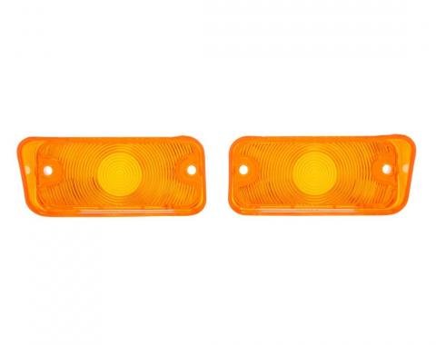 Parking Lamp Light Lenses w/Trim /Pair Right & Left L69BN 69 Chevy Chevelle SS 