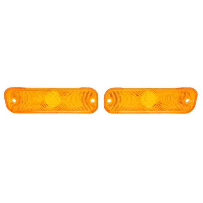 Trim Parts 1965 Chevrolet Chevelle/El Camino Amber Parking Light Lens, Pair A4248