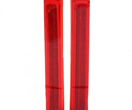 Trim Parts 1970-72 Chevrolet El Camino/1971-72 GMC Sprint Rear Lamp Lens Reflector, Pair A4869