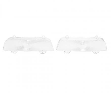 Trim Parts 1960 Chevrolet Full Size Car Clear Parking Light Lens, Pair A2173