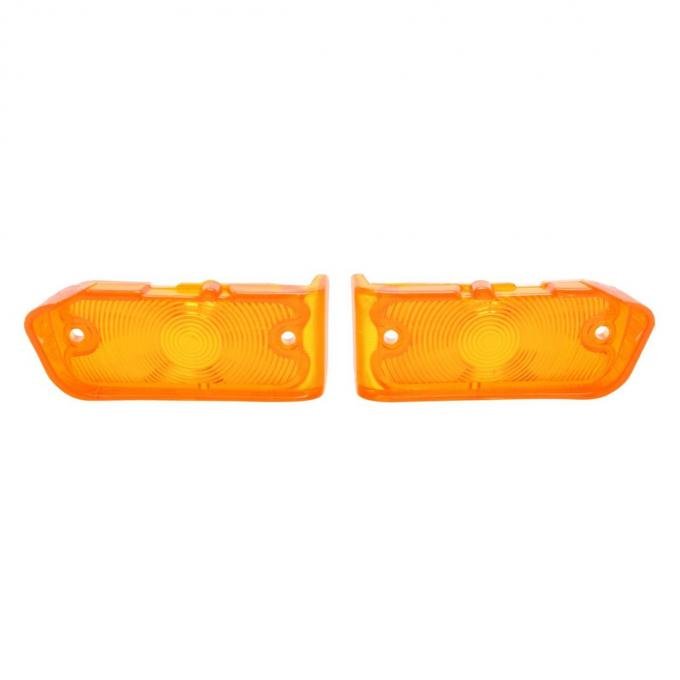 Trim Parts 1967 Chevrolet Chevelle/El Camino Amber Parking Light Lens, Pair A4250