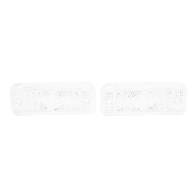 Trim Parts 1968 Chevrolet Chevelle Clear Parking Light Lens, Pair A4252