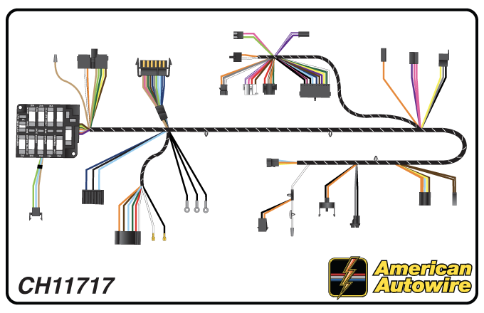 American Autowire 1971 Chevrolet Dash Harness CH11717