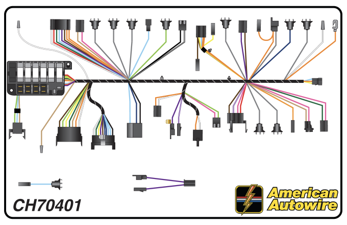 American Autowire 1967 Chevrolet Dash Harness CH70401
