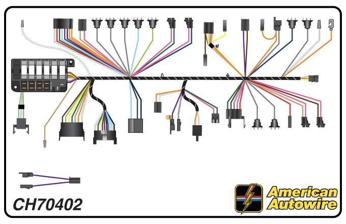 American Autowire 1967 Chevrolet Dash Harness CH70402