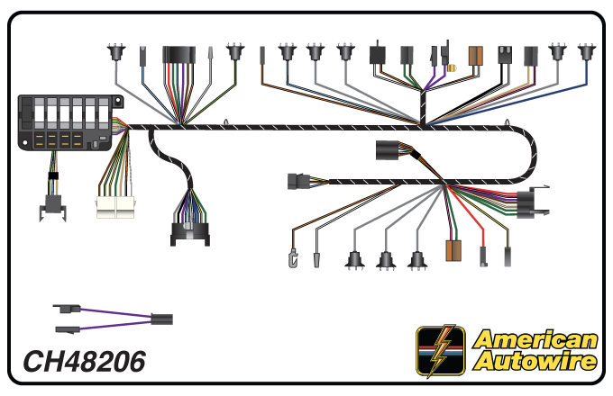 American Autowire 1964 Chevrolet Dash Harness CH48206