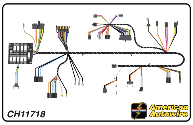 American Autowire 1971 Chevrolet Dash Harness CH11718