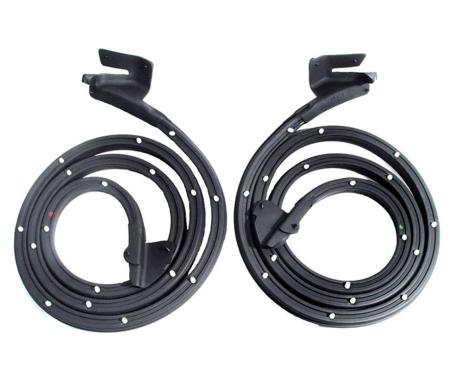 Metro Moulded Parts 1966-1967 Oldsmobile / Pontiac / Buick / Chevrolet Front Door Seals, for 4-Door Hardtops. 76" Long LM 12-W