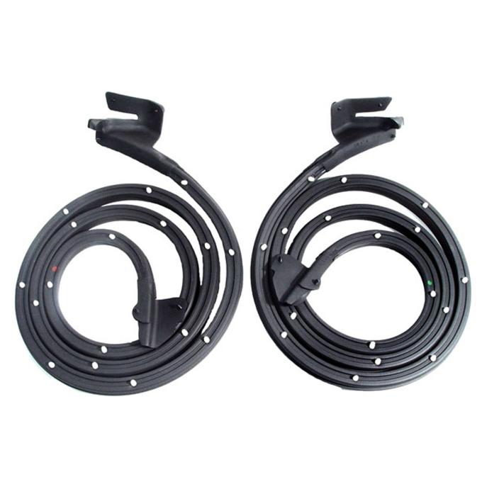 Metro Moulded Parts 1966-1967 Oldsmobile / Pontiac / Buick / Chevrolet Front Door Seals, for 4-Door Hardtops. 76" Long LM 12-W