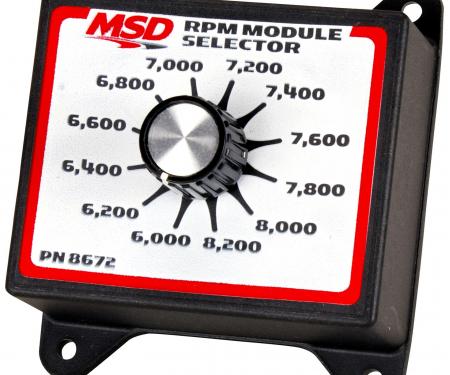 MSD RPM Module Selector, 6.0K-8.2K 8672