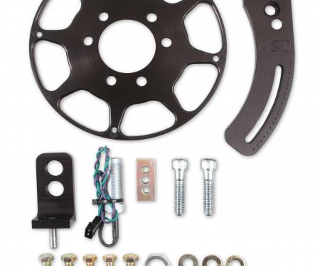 MSD Crank Trigger Wheel Kit, Flying Magnet, BBC, 8 In. 86203