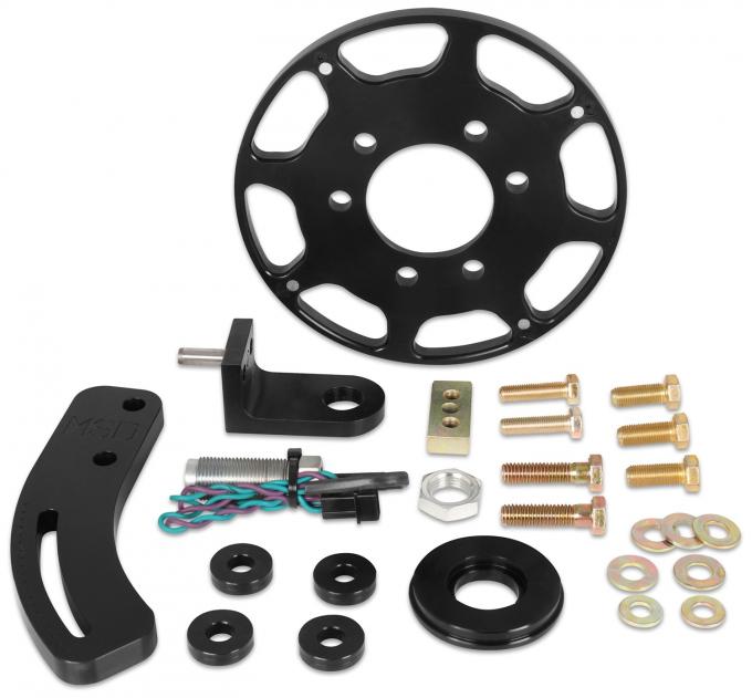 MSD Crank Trigger Wheel Kit, Flying Magnet, SBC, 7 In. 86103