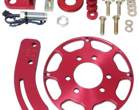 MSD Crank Trigger Wheel Kit, Flying Magnet, SBC, 7 In. 8610