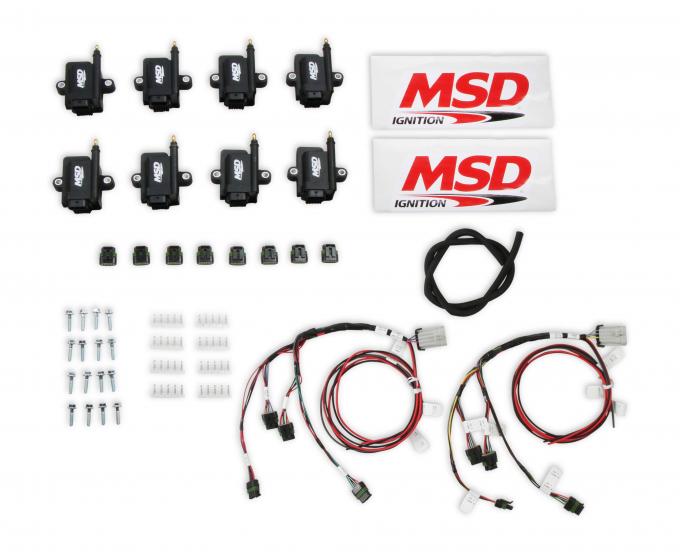 MSD Ignition Coil, Smart, Big Wire Kit, Black 82893-KIT
