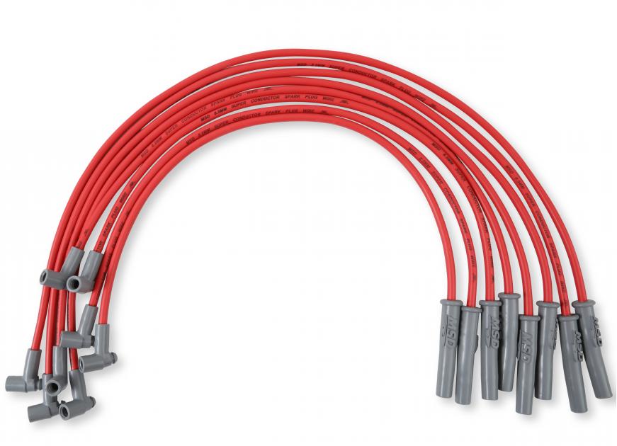 MSD Super Conductor Spark Plug Wire Set, Chevy 366-454 w/HEI Cap