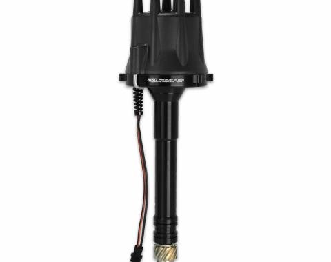 MSD Black Chevy V8 Pro-Billet Distributor w/ Locked-Out Timing & Bronze Gear 85505