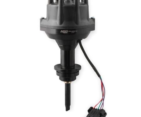 MSD Black, Chrysler 318-360 Dual Sync Distributor 23813