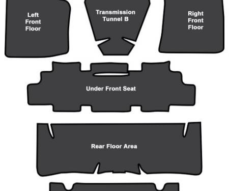 ACC 1964-1967 Buick Sportwagon Sound Deadener 7pc EVA