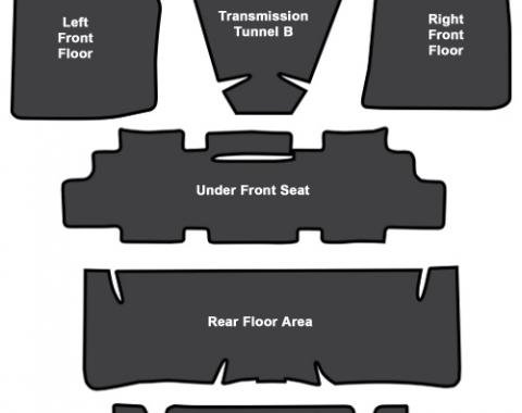 ACC 1964-1967 Chevrolet Chevelle Sound Deadener 7pc EVA