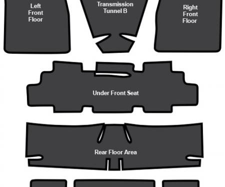 ACC 1968-1972 Chevrolet Chevelle Sound Deadener 7pc EVA