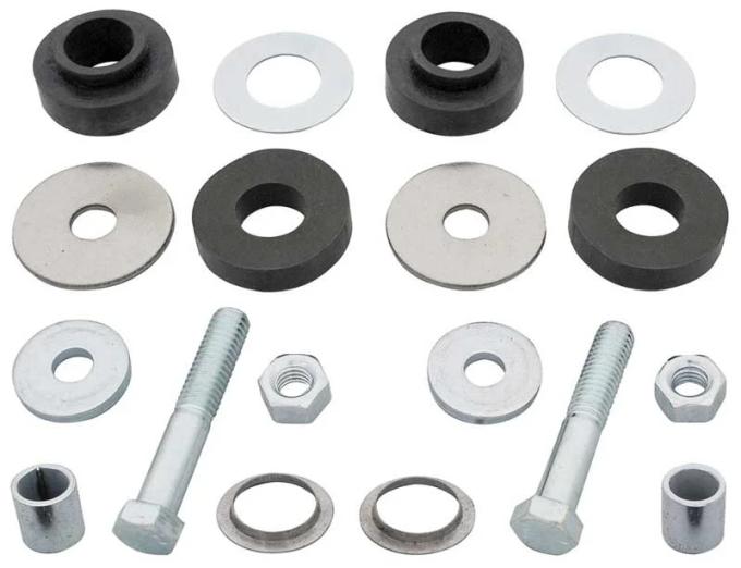 AMD Radiator Support Bushings, Upper & Lower with Hardware, 65-67 GM A Body (Except GTO) P-RB0521