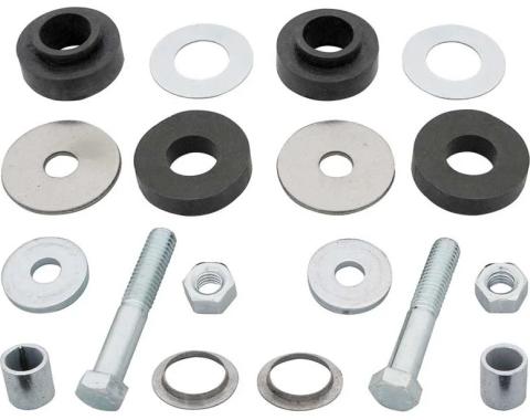AMD Radiator Support Bushings, Upper & Lower with Hardware, 65-67 GM A Body (Except GTO) P-RB0521