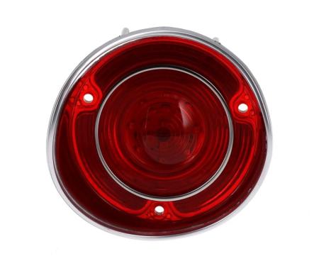 AMD Tail Light Lens, Red, 46 Red LED, Stainless Bezel, LH, 71 Chevelle Malibu X951-3471-1DL