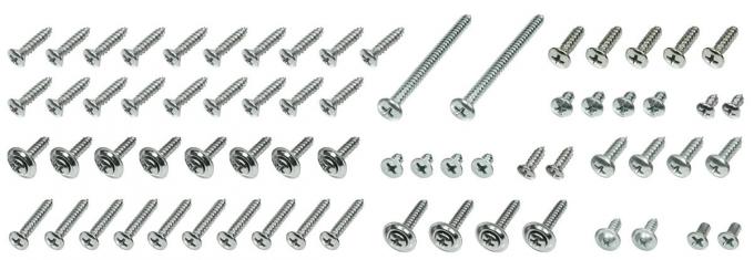 Chevelle Interior Screw Kit, Convertible, 107 Piece, 1970