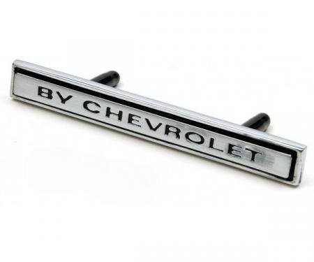 Chevelle Header Panel Emblem, By Chevrolet, 1969