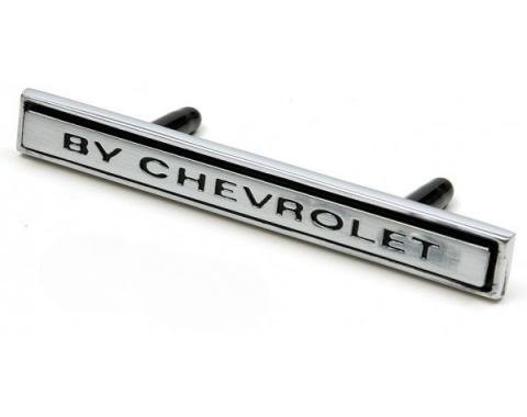 Chevelle Header Panel Emblem, By Chevrolet, 1969