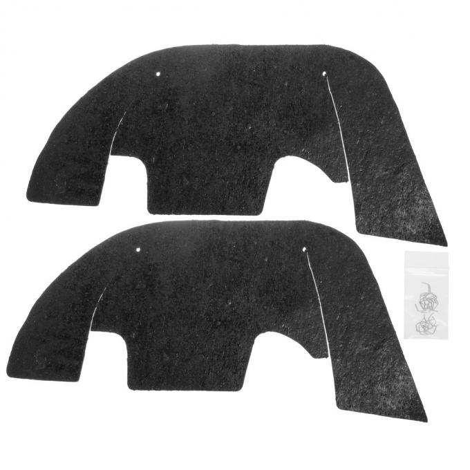 SoffSeal A-Arm Seal Plastic Inner Fenders for 1969-72 Chevrolet Chevelle El Camino, Pair SS-5069